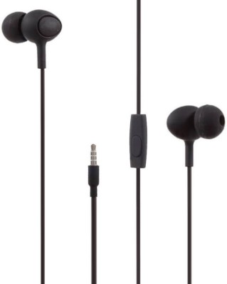FEND S6 Candy For Samsng Galxy M33/F23/M32/F12/A23/F22/A12/M12 Wired Headset(Black, In the Ear)