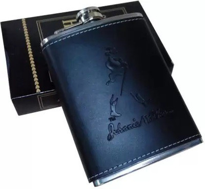 JOHNNIE WALKER STAINLESS STEEL Hip Flask(180 ml)