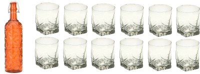 Somil Combo Of Bottle And Glass Set -A685 Jug Bottle Glass Set(Glass)