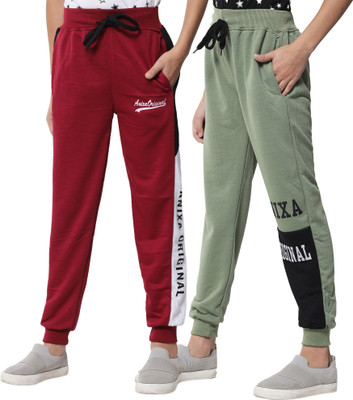 ANIXA Track Pant For Boys & Girls(Multicolor, Pack of 2)