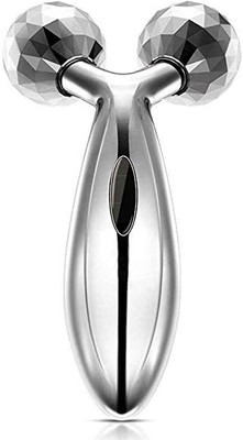 Prolieve 3D Manual Roller Massager 360 Rotate Roller Face Body Massager For Skin Lifting Massager(Silver)