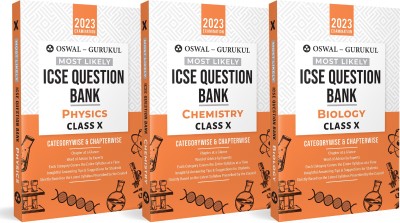Oswal-Gurukul Most Likely ICSE Question Bank Class 10 Bundles (Set Of 3) : Physics, Chemistry & Biology For Exam 2023(Product Bundle, Oswal - Gurukul)