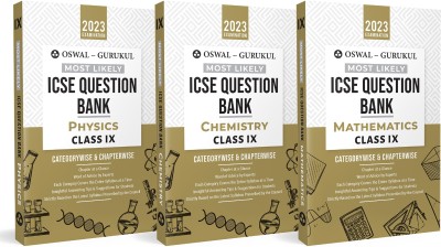 Oswal-Gurukul Most Likely ICSE Question Bank Class 9 Bundles (Set Of 3) : Physics, Chemistry & Maths For Exam 2023(Product Bundle, Oswal - Gurukul)