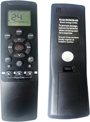 Ehop Compatible Remote Control for Ac with Flexicool Buttons VE-235 A Carrier Remote Controller(Black)