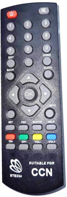 PMRK BEST IN BEST REMOTE COMPATIBLE FOR  REMOTE WITH FULL WORKING REMOTE CCN SET TOP BOX Remote Controller(Black)