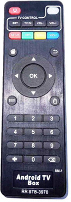 PMRK BEST IN BEST REMOTE COMPATIBLE FOR ANDROID TV LCD LED REMOTE WITH FULL WORKING REMOTE android tv led lcd remote Remote Controller(Black)