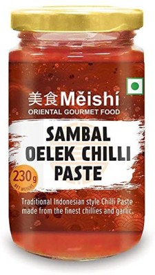 Meishi Authentic Sambal Oelek Chilli Paste | Indonesian Chilli Paste | Hot Chilli Paste Sauce(230 g)