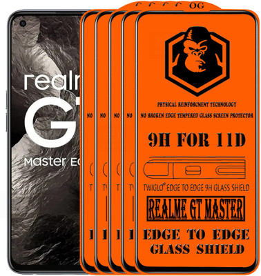 TWIGLO Edge To Edge Tempered Glass for REALME GT MASTER(Pack of 5)