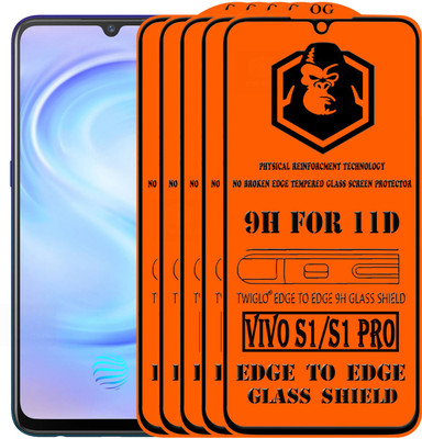 TWIGLO Edge To Edge Tempered Glass for VIVO S1 PRO(Pack of 5)