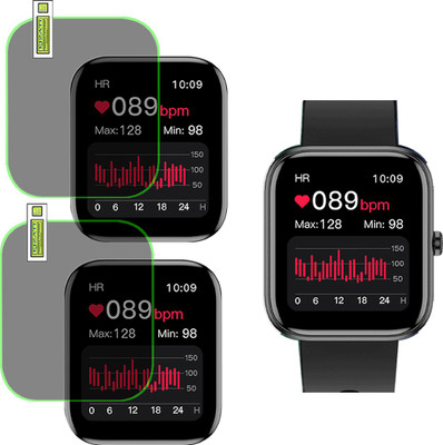 EJZATI Screen Guard for Fire-Boltt Ninja Call 2 smartwatch screen tempered(Pack of 2)