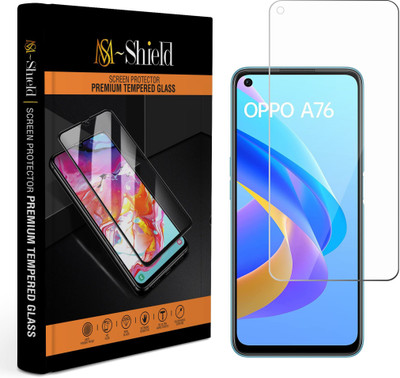 MS-Shield Tempered Glass Guard for OPPO A76(Pack of 1)