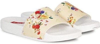 X Xiota Women Slides(Yellow , 4)