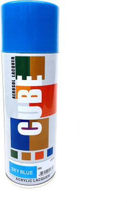 AMIT MART Cube Aerosol Multi Purpose Spray Paint Blue Spray Paint 950 ml(Pack of 1)