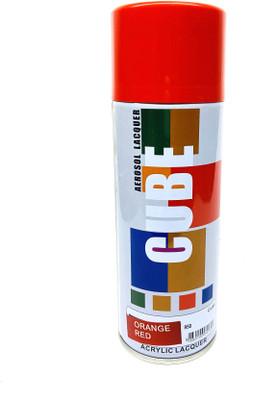 AMIT MART Cube Aerosol Multi Purpose Spray Paint Red Spray Paint 950 ml(Pack of 1)