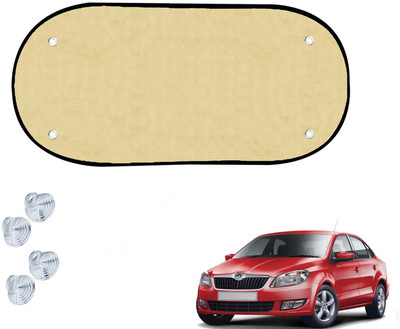 Automotive Prist Rear Window Sun Shade For Skoda Fabia(Beige)