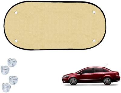 EXCHANGE CARTRENDING Rear Window Sun Shade For Fiat Universal For Car(Beige)