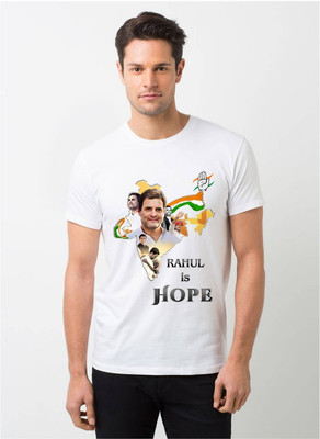 HamsaMART.com Graphic Print Men Round Neck White T-Shirt