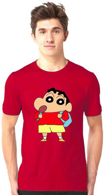 Tee Gallery Printed Men Round Neck Red T-Shirt