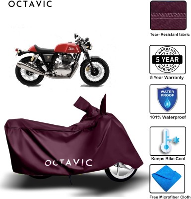 AUTOCAD Waterproof Two Wheeler Cover for Royal Enfield(Continental GT, Maroon)