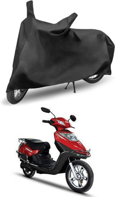 Mdstar Waterproof Two Wheeler Cover for Hero(Electric Flash, Black)