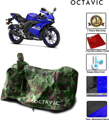 MMSSTAR Waterproof Two Wheeler Cover for Yamaha(R15 V3, Green)