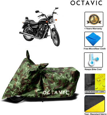 octavic Waterproof Two Wheeler Cover for Royal Enfield(Thunderbird 350, Green)