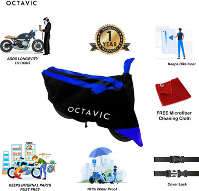 octavic Waterproof Two Wheeler Cover for Indus(Yo Electron, Blue)