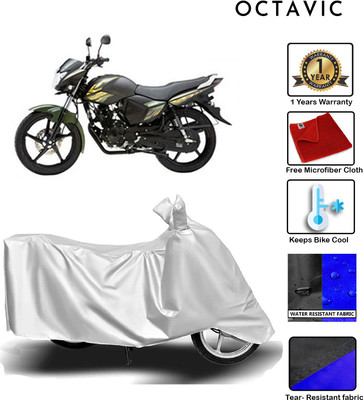 octavic Waterproof Two Wheeler Cover for Yamaha(Saluto, Silver)