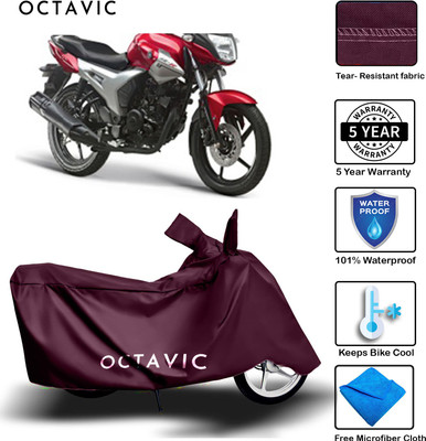 AUTOCAD Waterproof Two Wheeler Cover for Yamaha(SZ X, Maroon)