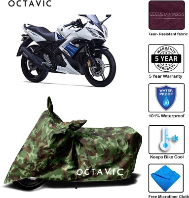 octavic Waterproof Two Wheeler Cover for Yamaha(YZF R15 S, Green)