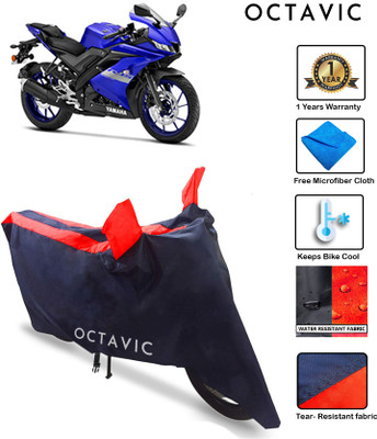 octavic Waterproof Two Wheeler Cover for Yamaha(R15 V3, Red)