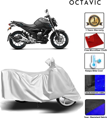 octavic Waterproof Two Wheeler Cover for Yamaha(FZ, Silver)