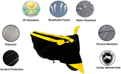 octavic Waterproof Two Wheeler Cover for Harley Davidson(XL 1200, Yellow)