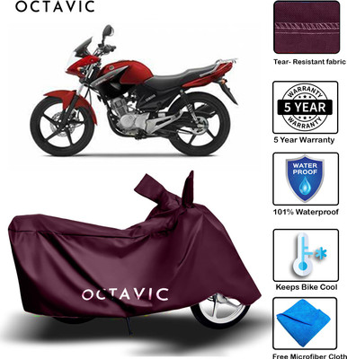 AUTOCAD Waterproof Two Wheeler Cover for Yamaha(YBR 125, Maroon)