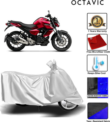 octavic Waterproof Two Wheeler Cover for Yamaha(FZ-S, Silver)