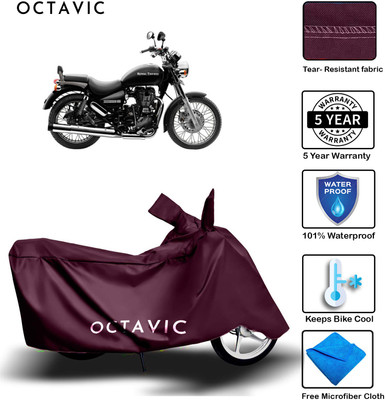 AUTOCAD Waterproof Two Wheeler Cover for Royal Enfield(Thunderbird 500, Maroon)