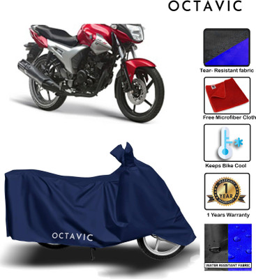 AUTOCAD Waterproof Two Wheeler Cover for Yamaha(SZ X, Black)