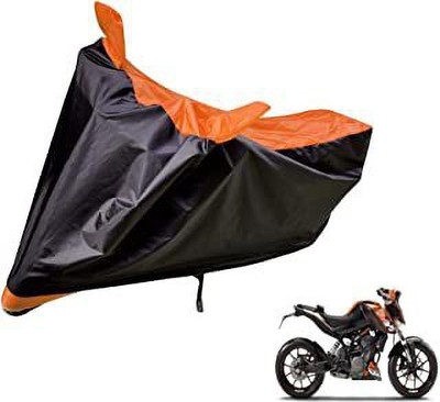 APNEK Waterproof Two Wheeler Cover for KTM(Duke 390, Orange, Black)
