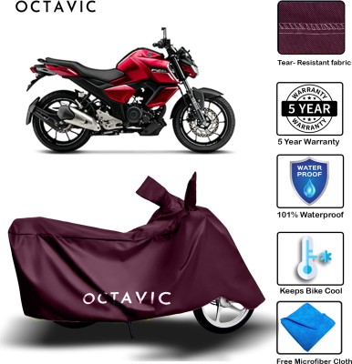 AUTOCAD Waterproof Two Wheeler Cover for Yamaha(FZ-S, Maroon)