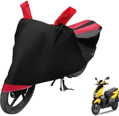Mdstar Waterproof Two Wheeler Cover for TVS(Ntorq 125, Red, Black)