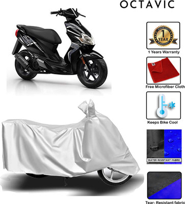 octavic Waterproof Two Wheeler Cover for Yamaha(Jog R, Silver)