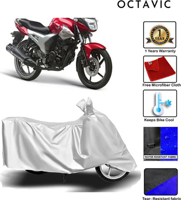 octavic Waterproof Two Wheeler Cover for Yamaha(SZ X, Silver)