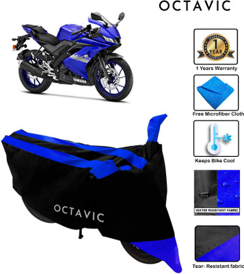 octavic Waterproof Two Wheeler Cover for Yamaha(R15 V3, Blue)
