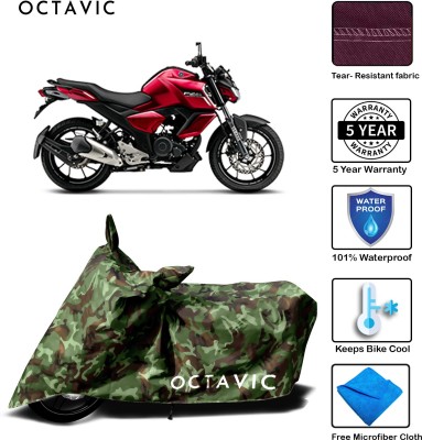 octavic Waterproof Two Wheeler Cover for Yamaha(FZ-S, Green)