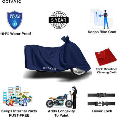 octavic Waterproof Two Wheeler Cover for Indus(Yo EXL, Blue)