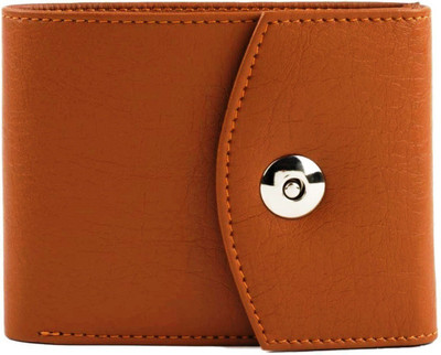 Rozvolt Men Formal Tan Artificial Leather Wallet(7 Card Slots)