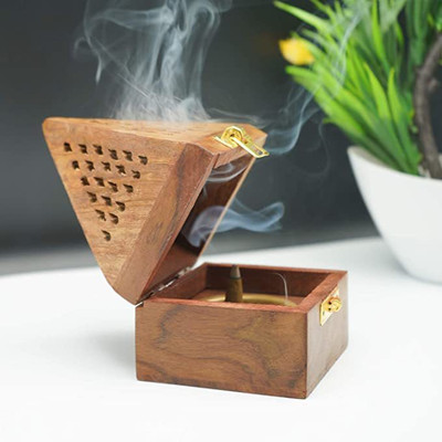 SWH Brown Wood Ashtray