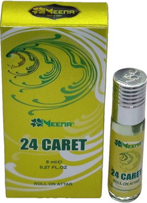 MEENA 24 Caret 8 Ml Roll On Attar Herbal Attar(Natural)