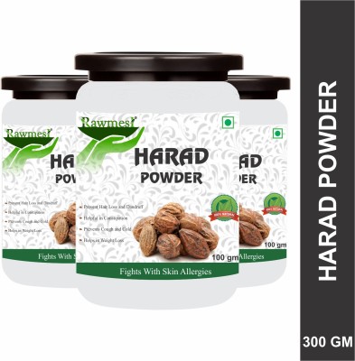 Rawmest Organic Harad Powder - Haritaki Powder, Natural, Best Quality 300 gram(Pack of 3)