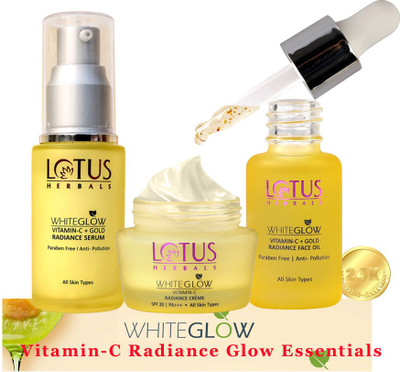 LOTUS HERBALS WhiteGlow Vitamin-C Radiance Glow Essentials(3 Items in the set)